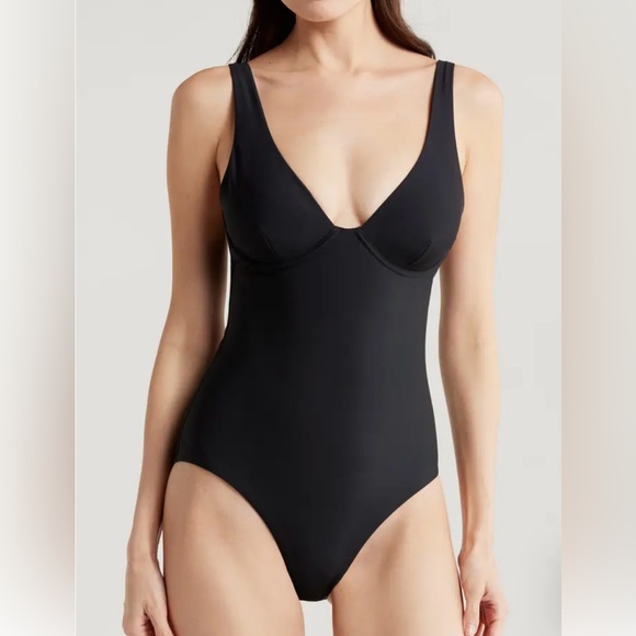 BONDI BORN Grace Underwire One-Piece Swimsuit New